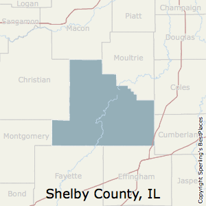 Shelby,Illinois County Map