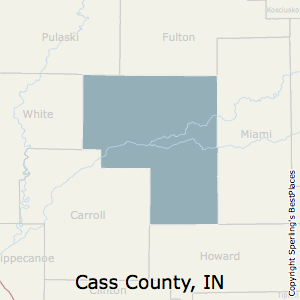 Cass,Indiana County Map