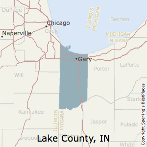 Lake,Indiana County Map