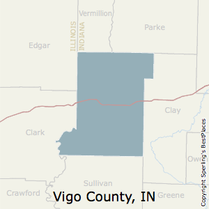 Vigo,Indiana County Map