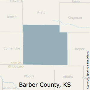 Barber,Kansas County Map