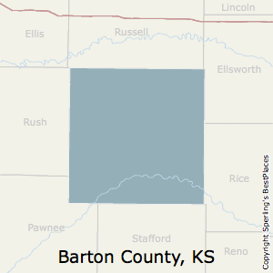 Barton,Kansas County Map