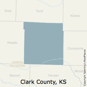 Clark,Kansas County Map