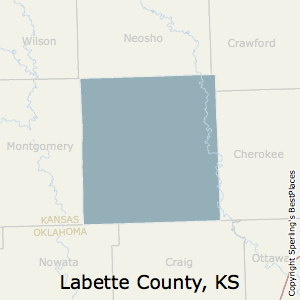 Labette,Kansas County Map