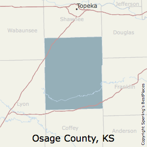 Osage,Kansas County Map