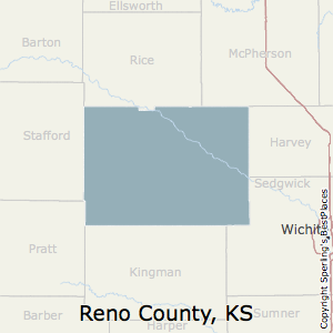 Reno,Kansas County Map