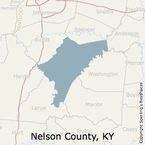 Nelson,Kentucky County Map