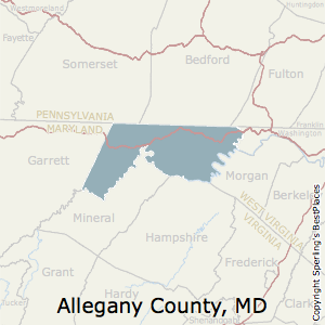 Allegany,Maryland County Map