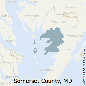 Somerset,Maryland County Map