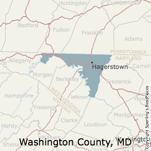 Washington,Maryland County Map