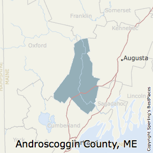 Androscoggin,Maine County Map