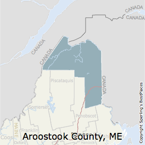 Aroostook,Maine County Map