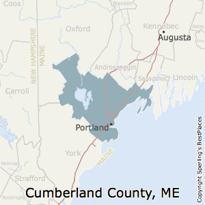 Cumberland,Maine County Map