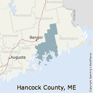 Hancock,Maine County Map
