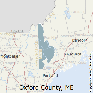 Oxford,Maine County Map