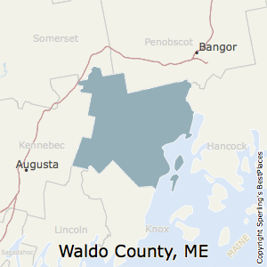 Waldo,Maine County Map