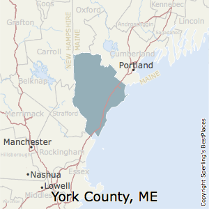 York,Maine County Map