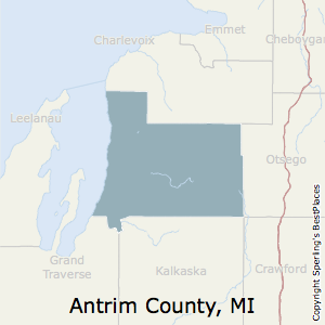 Antrim,Michigan County Map