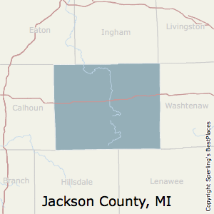 Jackson,Michigan County Map