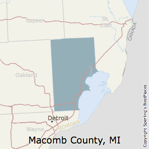 Macomb,Michigan County Map