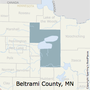 Beltrami,Minnesota County Map
