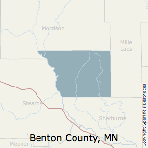 Benton,Minnesota County Map