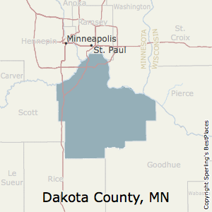 Dakota,Minnesota County Map