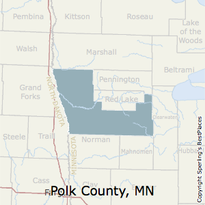 Polk,Minnesota County Map