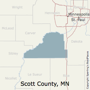 Scott,Minnesota County Map