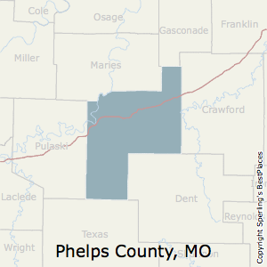 Phelps,Missouri County Map