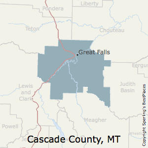 Cascade,Montana County Map