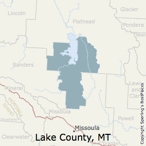 Lake,Montana County Map