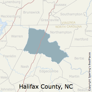Halifax,North Carolina County Map