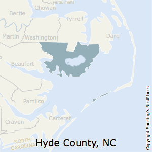Hyde,North Carolina County Map