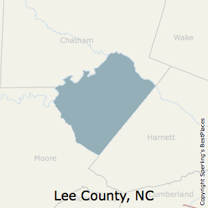 Lee,North Carolina County Map