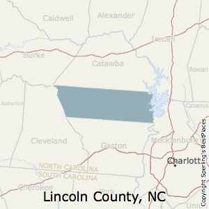 Lincoln,North Carolina County Map