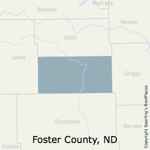 Foster,North Dakota County Map