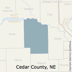Cedar County Nebraska Map Best Places To Live In Cedar County, Nebraska