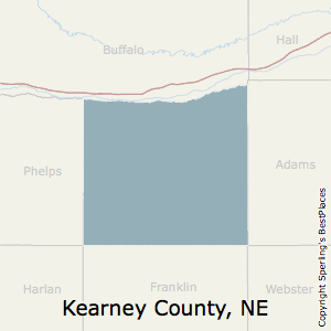 Kearney,Nebraska County Map