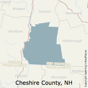 Cheshire,New Hampshire County Map