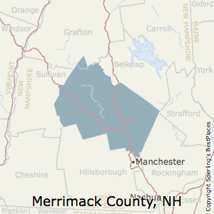 Merrimack,New Hampshire County Map