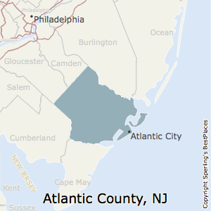 Atlantic,New Jersey County Map