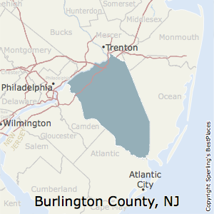 Burlington,New Jersey County Map