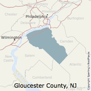 Gloucester,New Jersey County Map