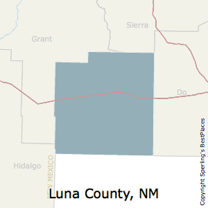 Luna,New Mexico County Map