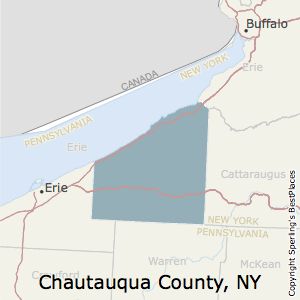 Chautauqua,New York County Map