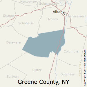 Greene,New York County Map