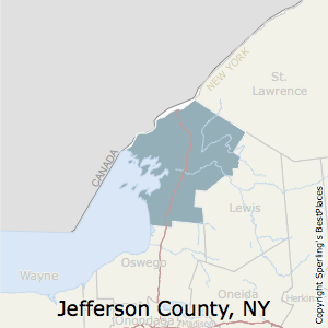 Jefferson,New York County Map