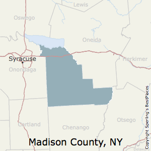 Madison,New York County Map