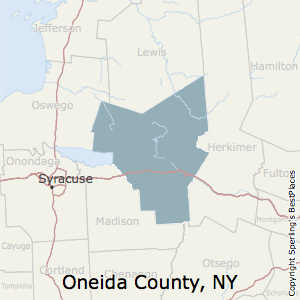 Oneida,New York County Map